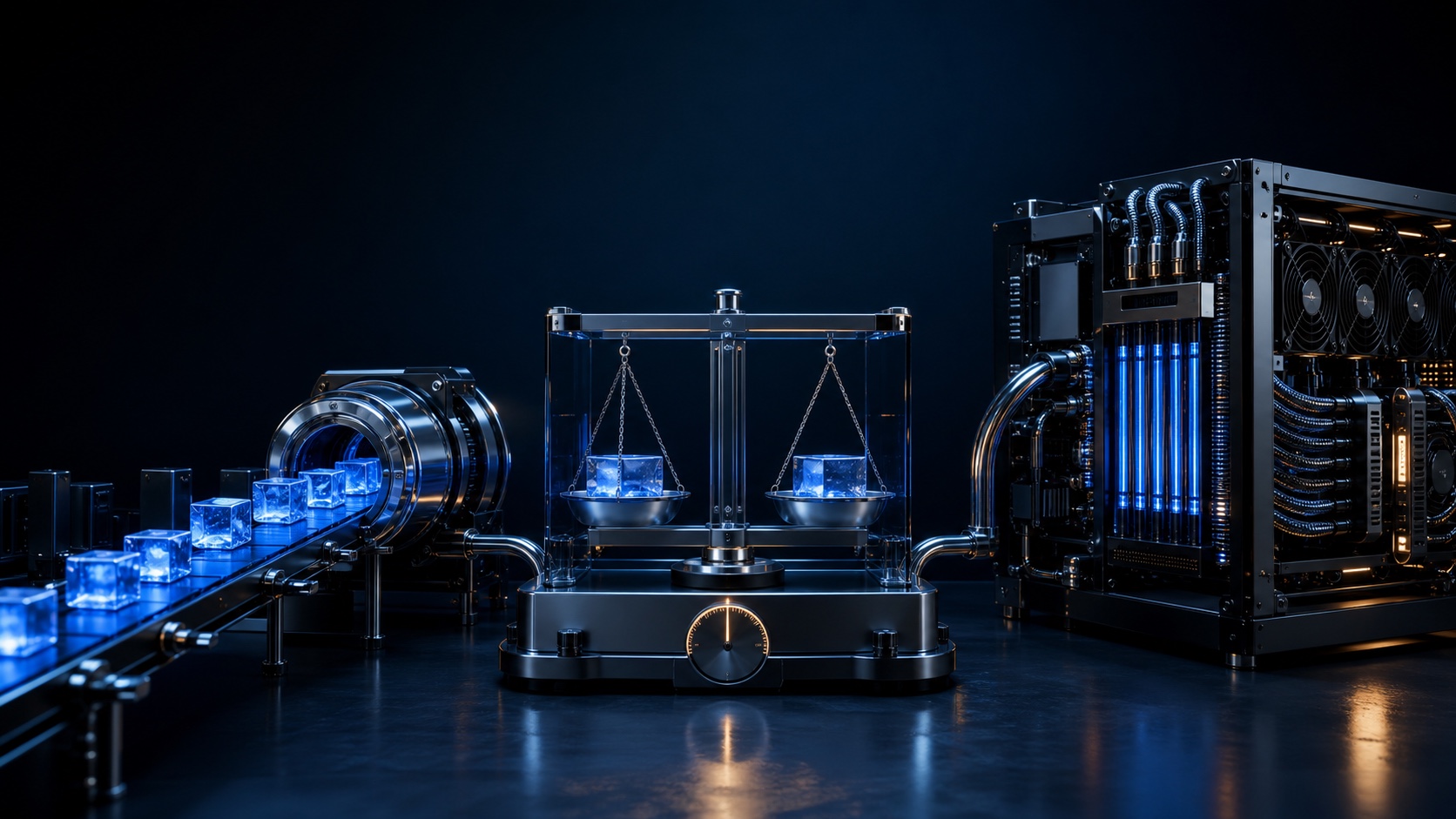 Precision balance connecting metered API tokens with cooled GPU infrastructure